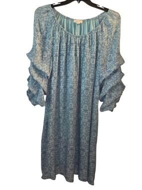 Indigo Rose Long Sleeve Dress Size 3X